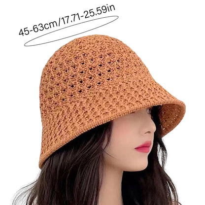 Hollow Out Breathable Summer Bucket Hat