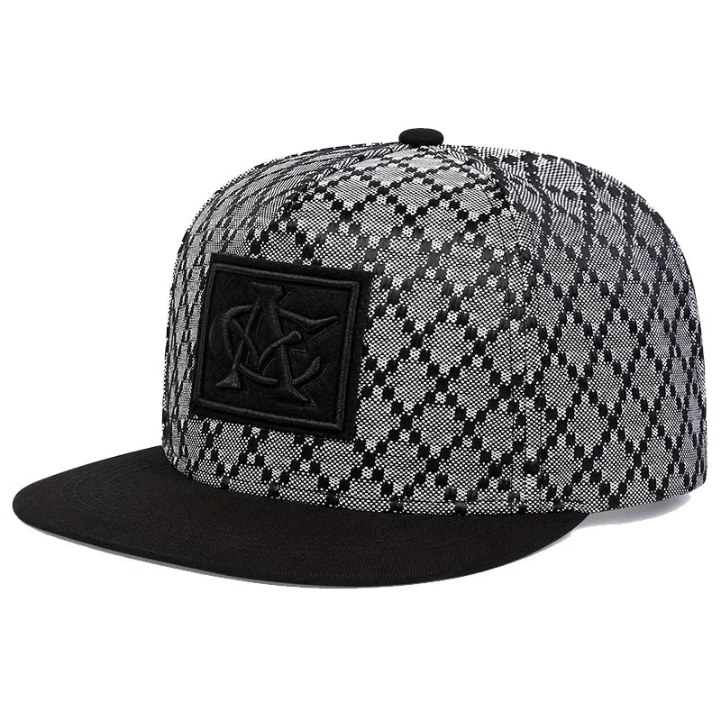 Crocodile Texture PU Leather Unisex Hip-Hop Snapback Cap