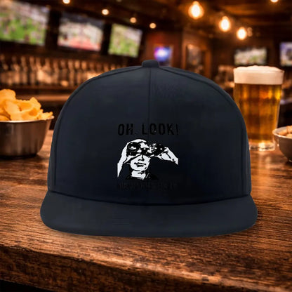 2026 Telescope Pattern Flat Brim Hip Hop Snapback Cap