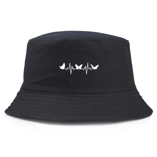 Butterfly Heartbeat Y2K Vintage Streetwear Bucket Hat