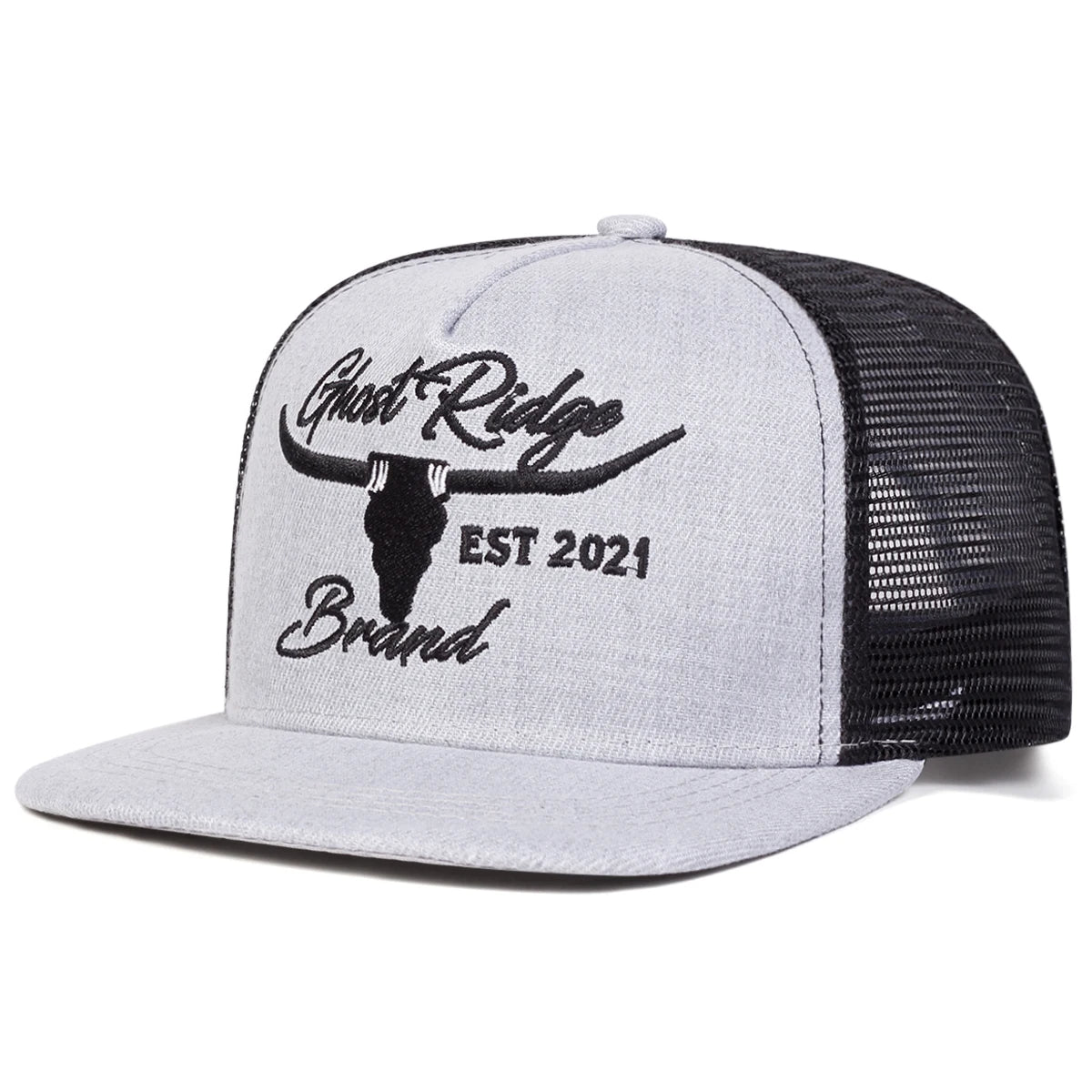 Unisex Bullhead Embroidered Snapback Cap