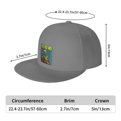 Zombie Santa Holiday Snapback Cap