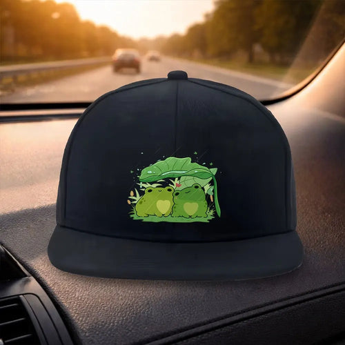 Cute Frog Rain Cover Snapback Cap Style