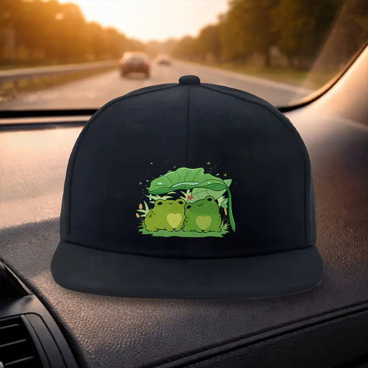 Cute Frog Rain Cover Snapback Cap Style