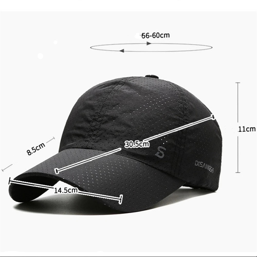 Quick Dry Breathable Outdoor Running Baseball Cap