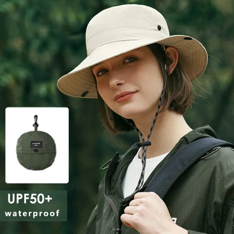 Foldable Waterproof 6cm Brim Outdoor Bucket Hat