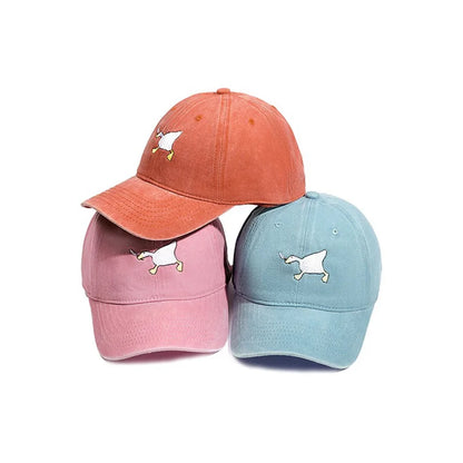 Goose Pattern Embroidered Casual Baseball Cap