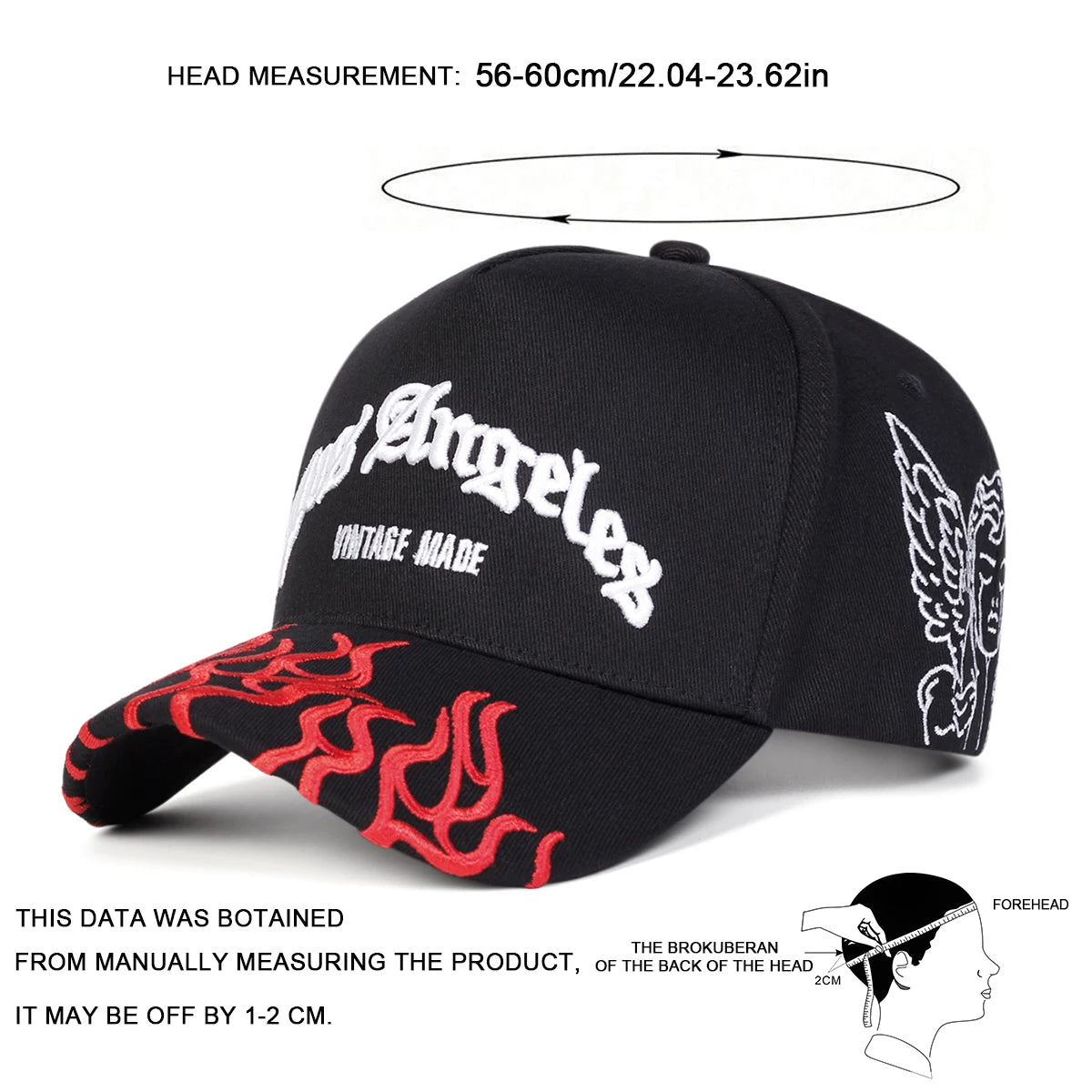 Unisex Los Angeles Flames Embroidered Baseball Cap