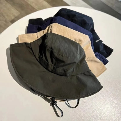 Foldable Quick-Dry Lightweight Wide Brim Hiking Bucket Hat