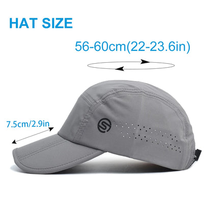 Spring Summer Outdoor Foldable Sport Breathable Baseball Cap Men Women
