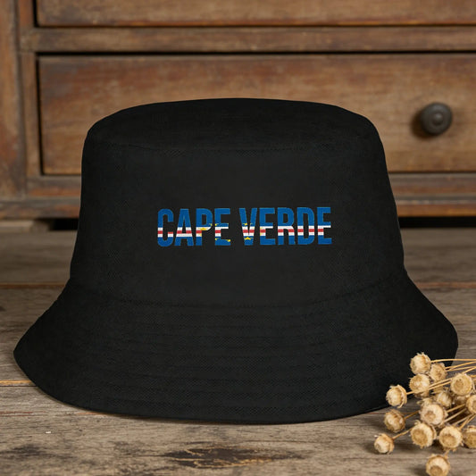 Cape Verde Flag Classic Travel Hiking Bucket Hat