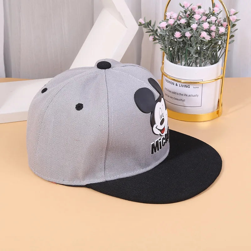 1pcs Cute Mickey Mouse Baby Hat For Children Boy Girl Baseball Cap Fashion Kids Snapback Hip Hop Hat Children's Hats Caps