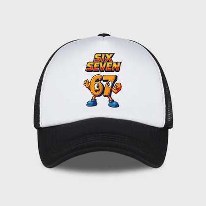 Cartoon Sponge Mesh Snapback Baseball Cap