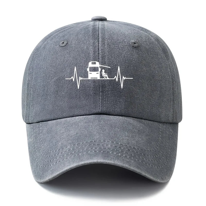 Classic Retro Washed Printed Baseball Cap