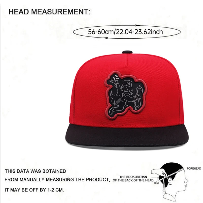 Poker Money Flat Brim Mesh Snapback Cap