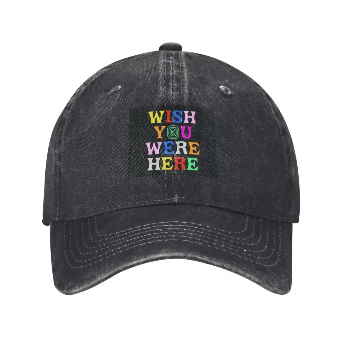 Wish U Were Here Vintage Graphic Baseball Cap
