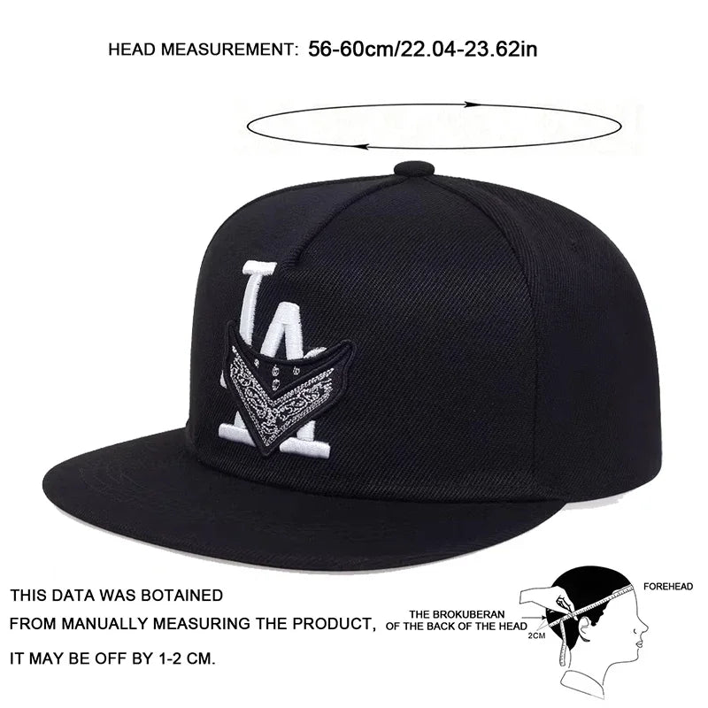 Los Angeles Embroidered Hip Hop Snapback Cap