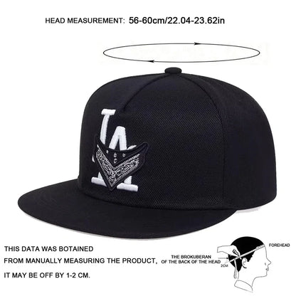Los Angeles Embroidered Hip Hop Snapback Cap