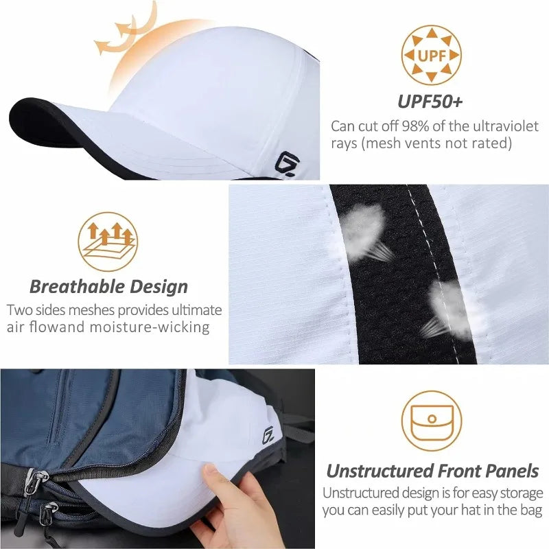 Hats UPF 50+ Lightweight Breathable Outdoor Cap For Men And Women