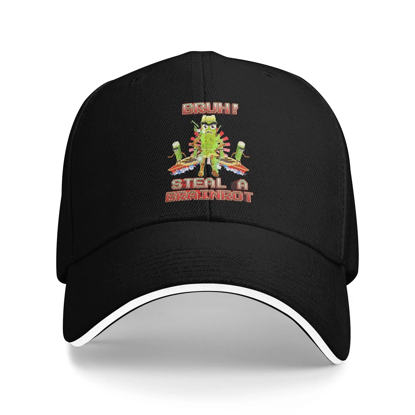 Bruh Ketupat Kepat Funny Brainrot Steal Baseball Caps