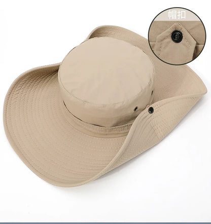 Waterproof Anti-UV Large Brim Bucket Hat