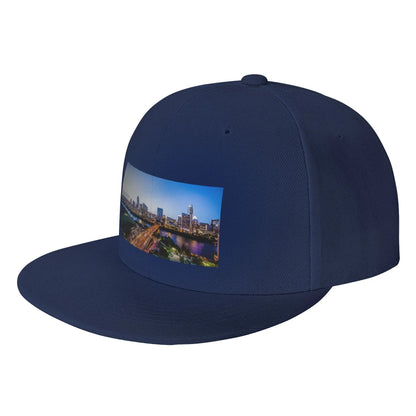 Austin Texas City Skyline Lights Snapback Cap