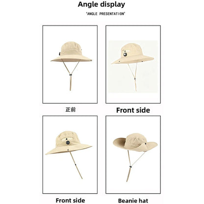 60-65CM Large Size Quick Dry UV Protection Bucket Hat