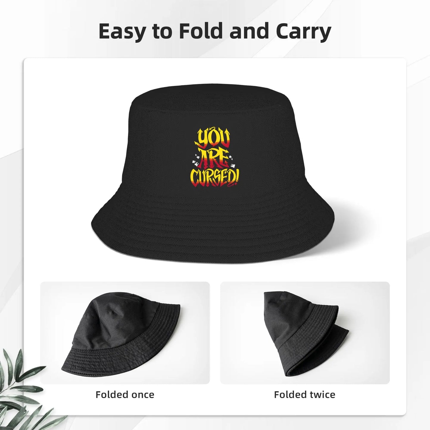 Danhausens Cursed Bucket Hat For Unisex Fisherman