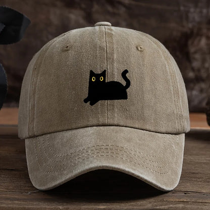 Black Cat Fishing Baseball Cap