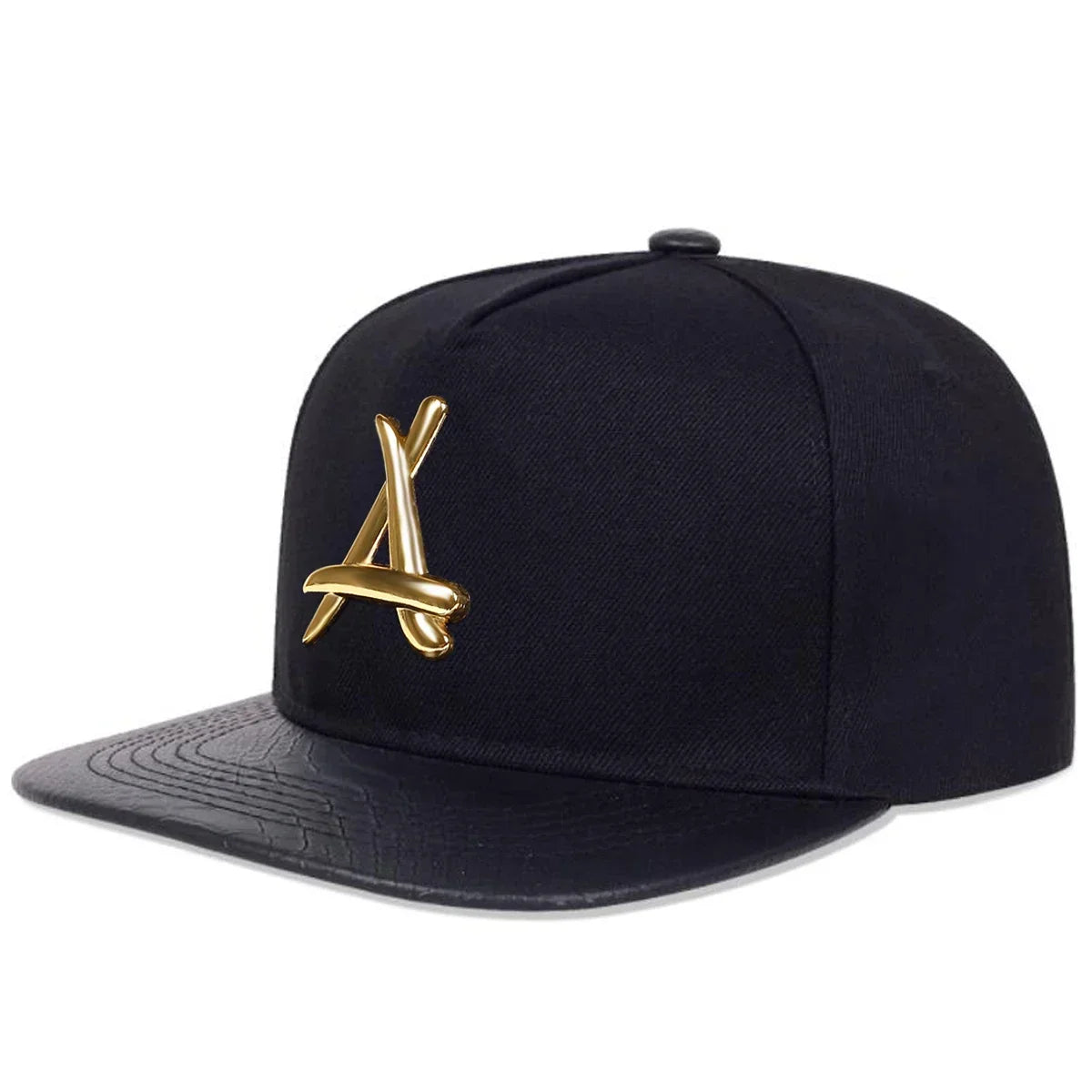 A Letter Label Adjustable Unisex Hip-Hop Snapback Cap