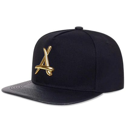 A Letter Label Adjustable Unisex Hip-Hop Snapback Cap
