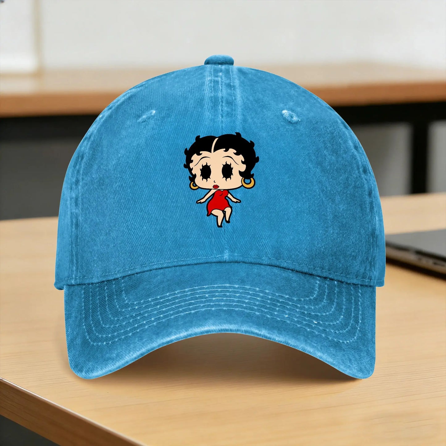 Vintage Betty Boop Washed Baseball Cap