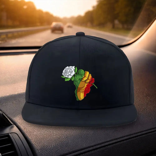 Flower Print Duckbill Snapback Cap
