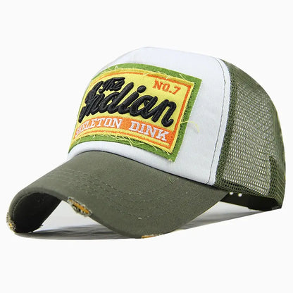 Cotton Mesh Baseball Hat Hip Hop Style