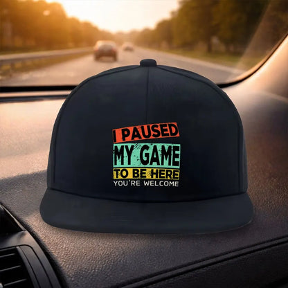 Gaming Themed Print Snapback Cap