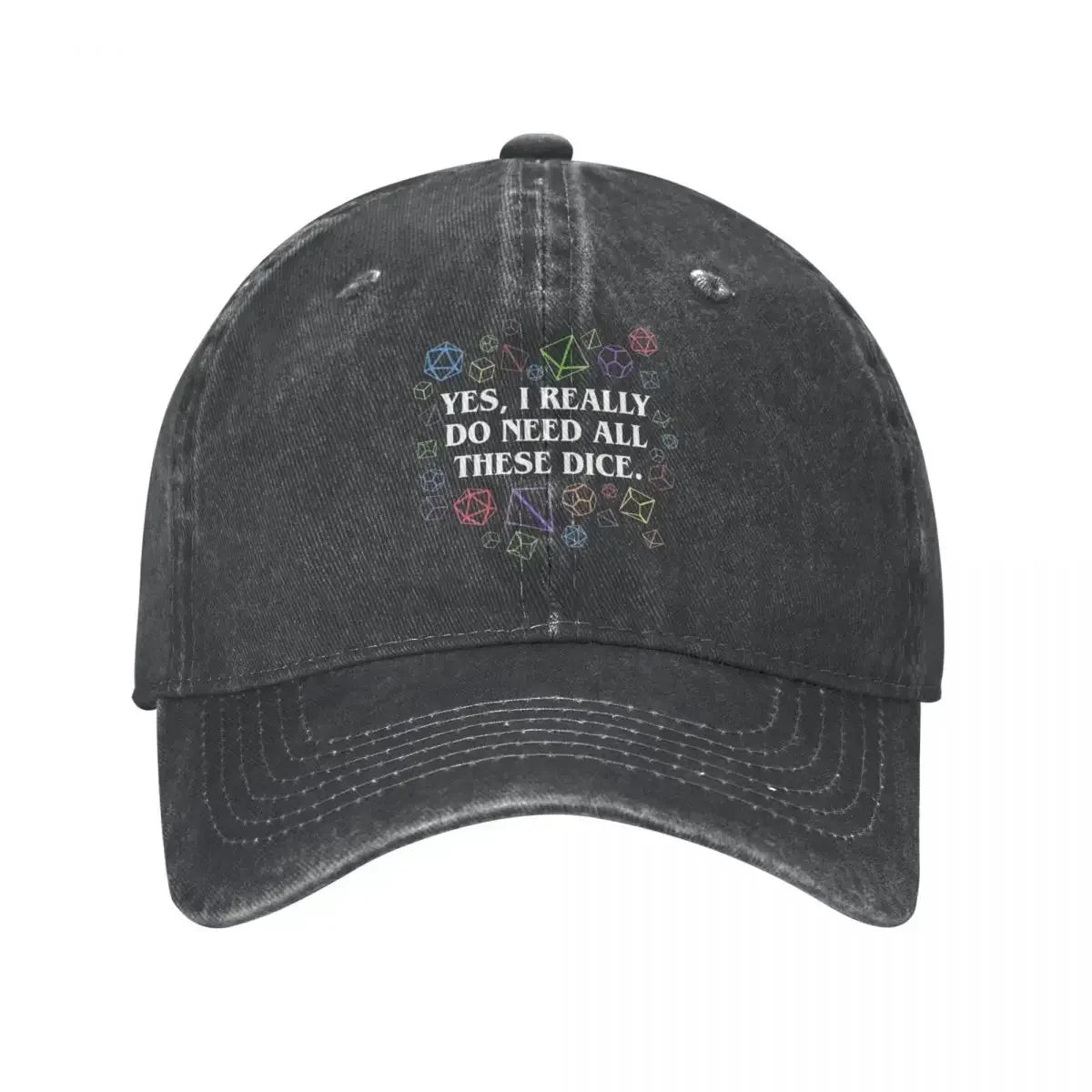 Dungeon And Dragon Dice Vintage Baseball Cap
