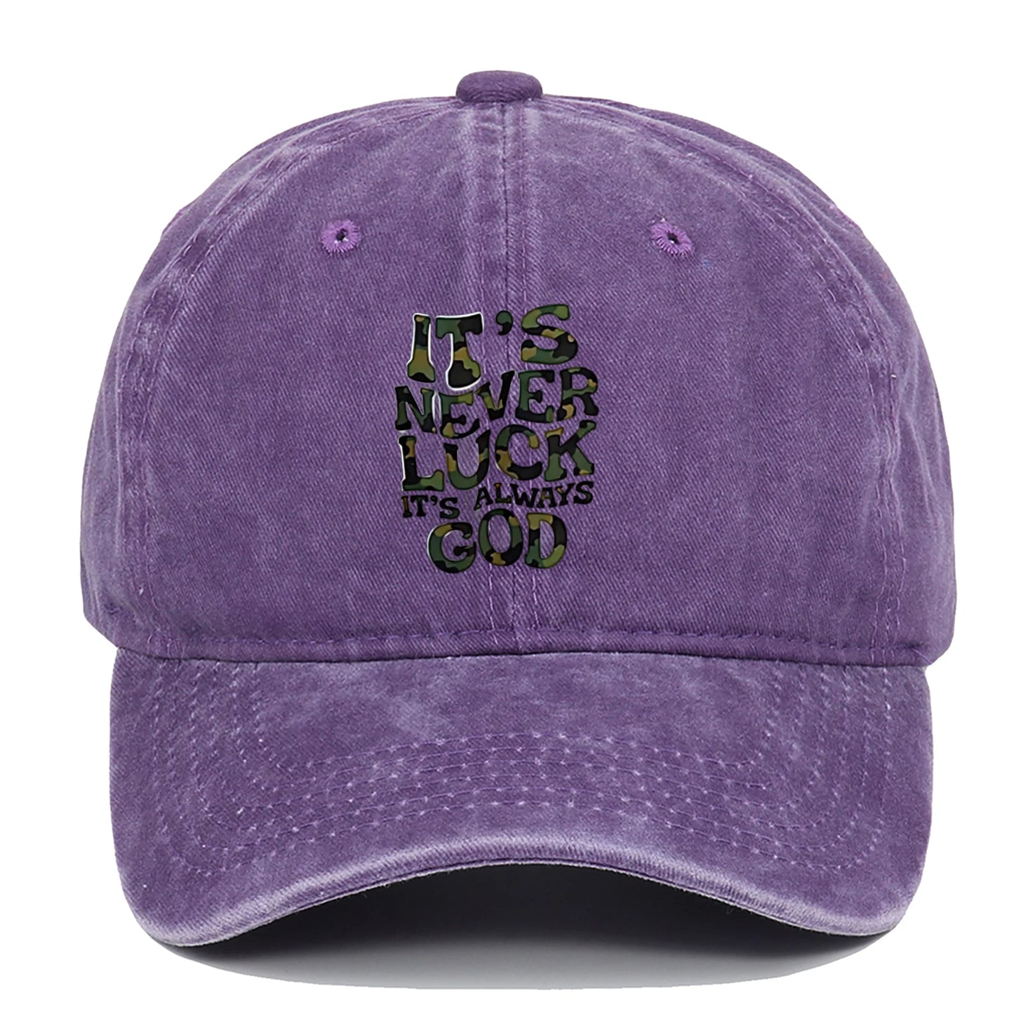 Camouflage Letter Outdoor Baseball Cap