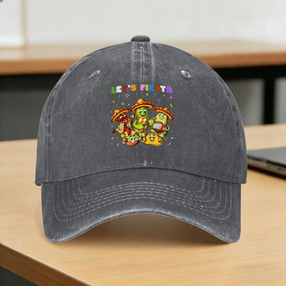 Let's Shirt Party Fiesta Washed Baseball Cap