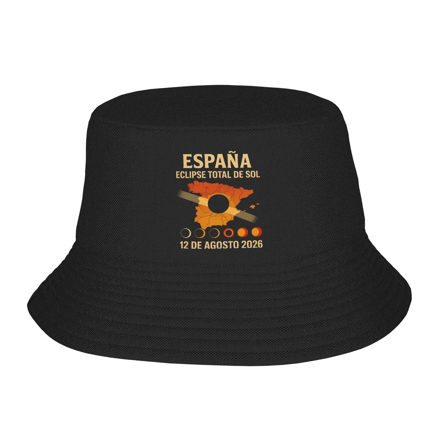 Spain Total Solar Eclipse 2026 Bucket Hat