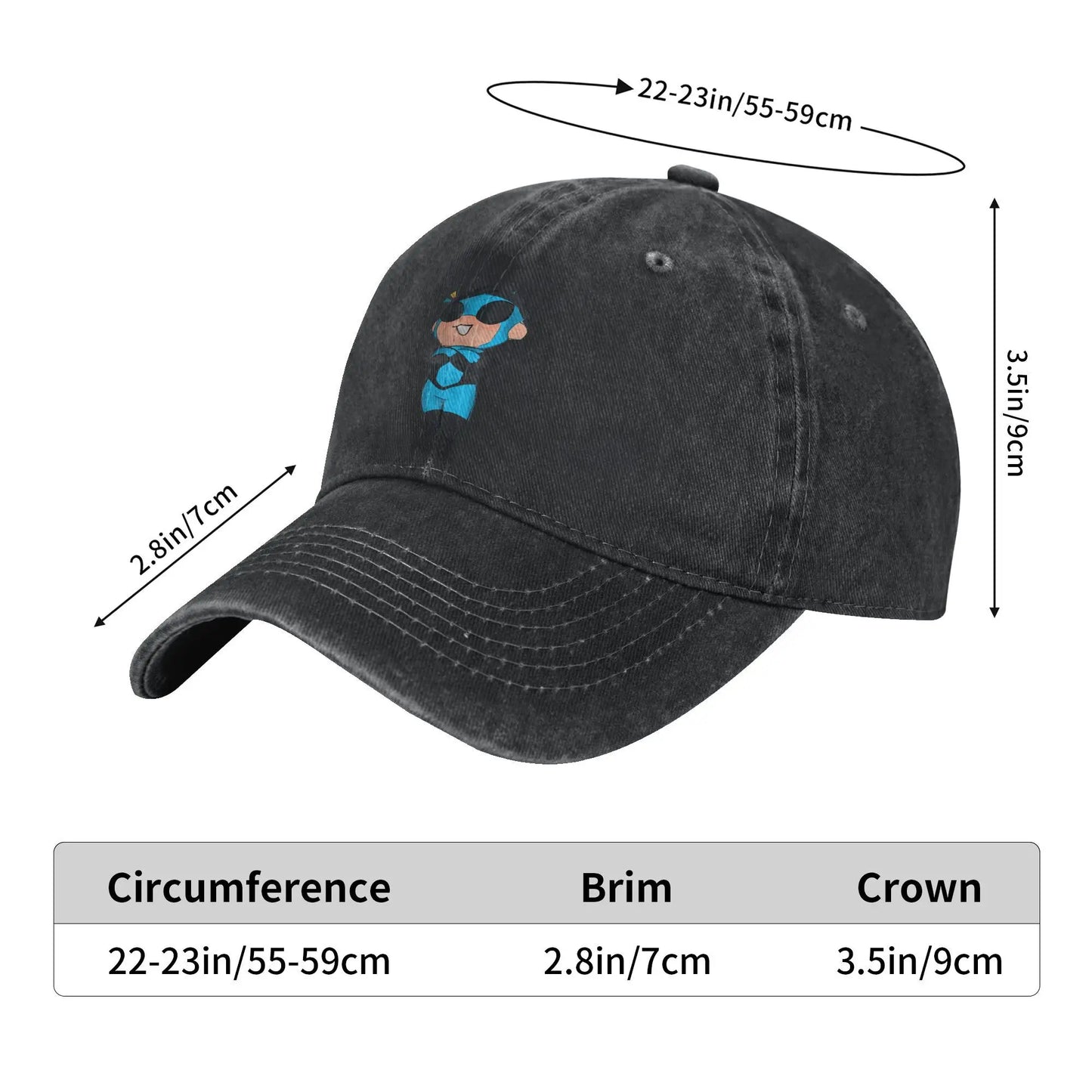 Invincible Chibi Omniman Distressed Baseball Cap