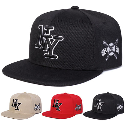NY Embroidered Hip Hop Snapback Cap