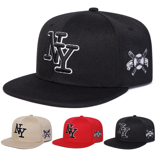 NY Embroidered Hip Hop Snapback Cap