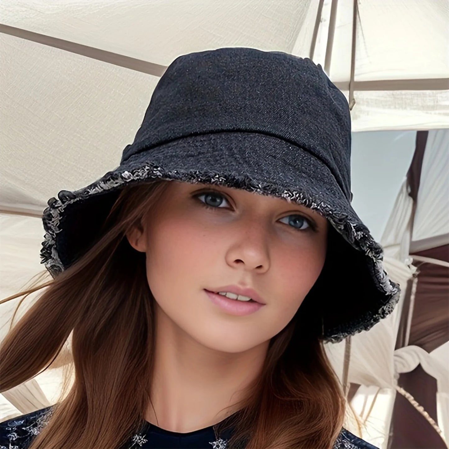 Trendy Bucket Hat Fisherman Bucket Hat Solid Color Retro Style