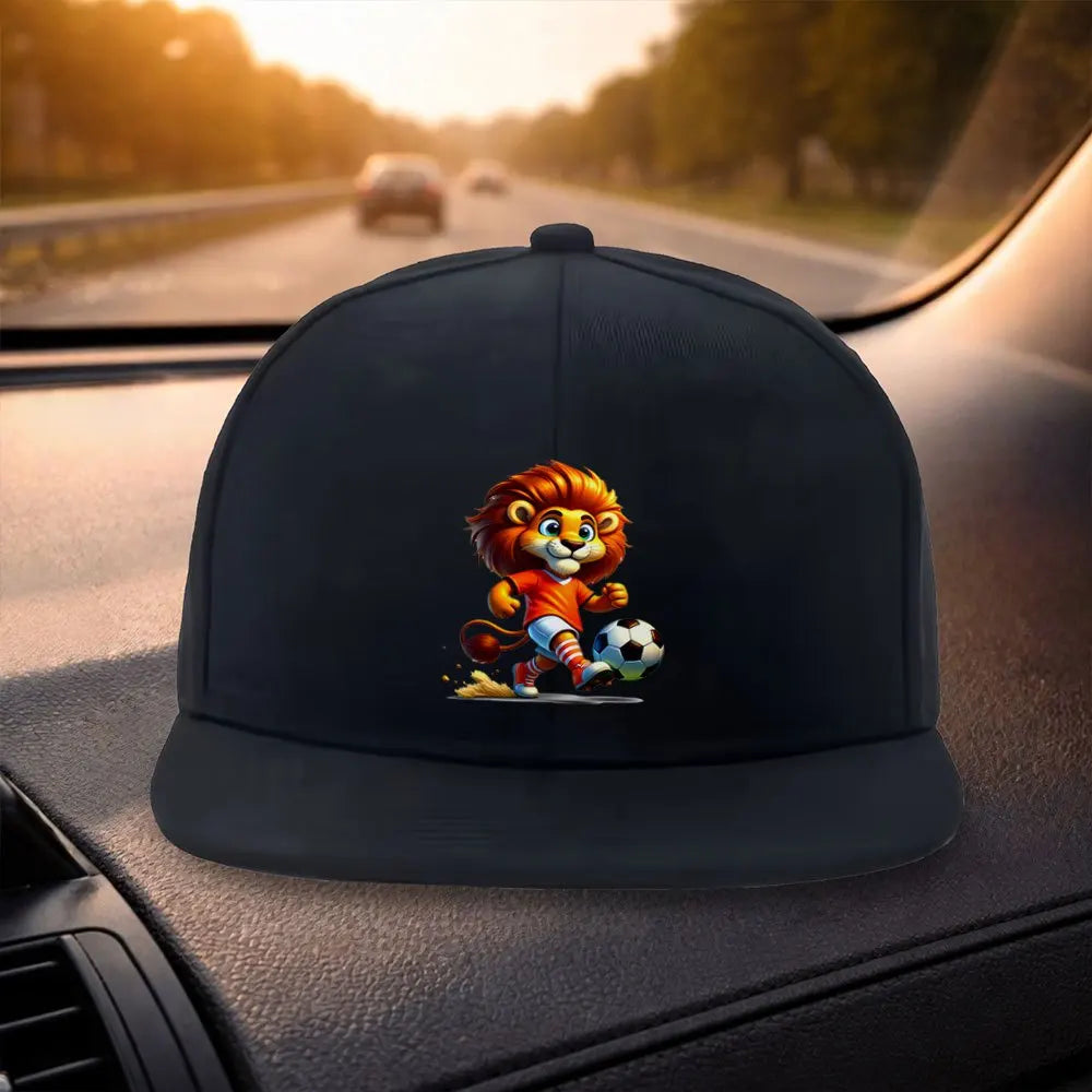 Cartoon Lion Design Snapback Cap Hat