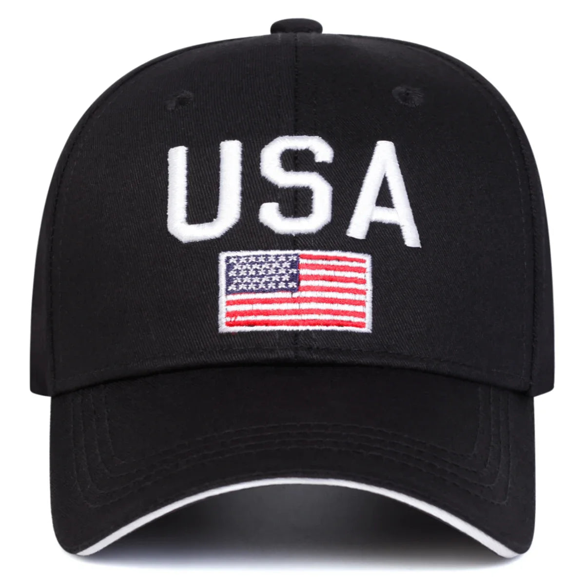 Unisex USA Letter Embroidery Baseball Caps Spring Autumn Outdoor Adjustable Casual Hats Sunscreen Hat Sports Cap