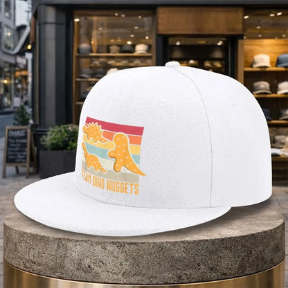 Team Dino Nuggets Retro Sunset Snapback Cap