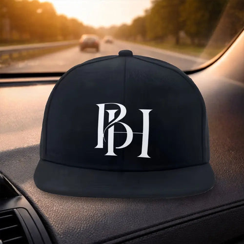 BH Letter Design Snapback Cap Hat