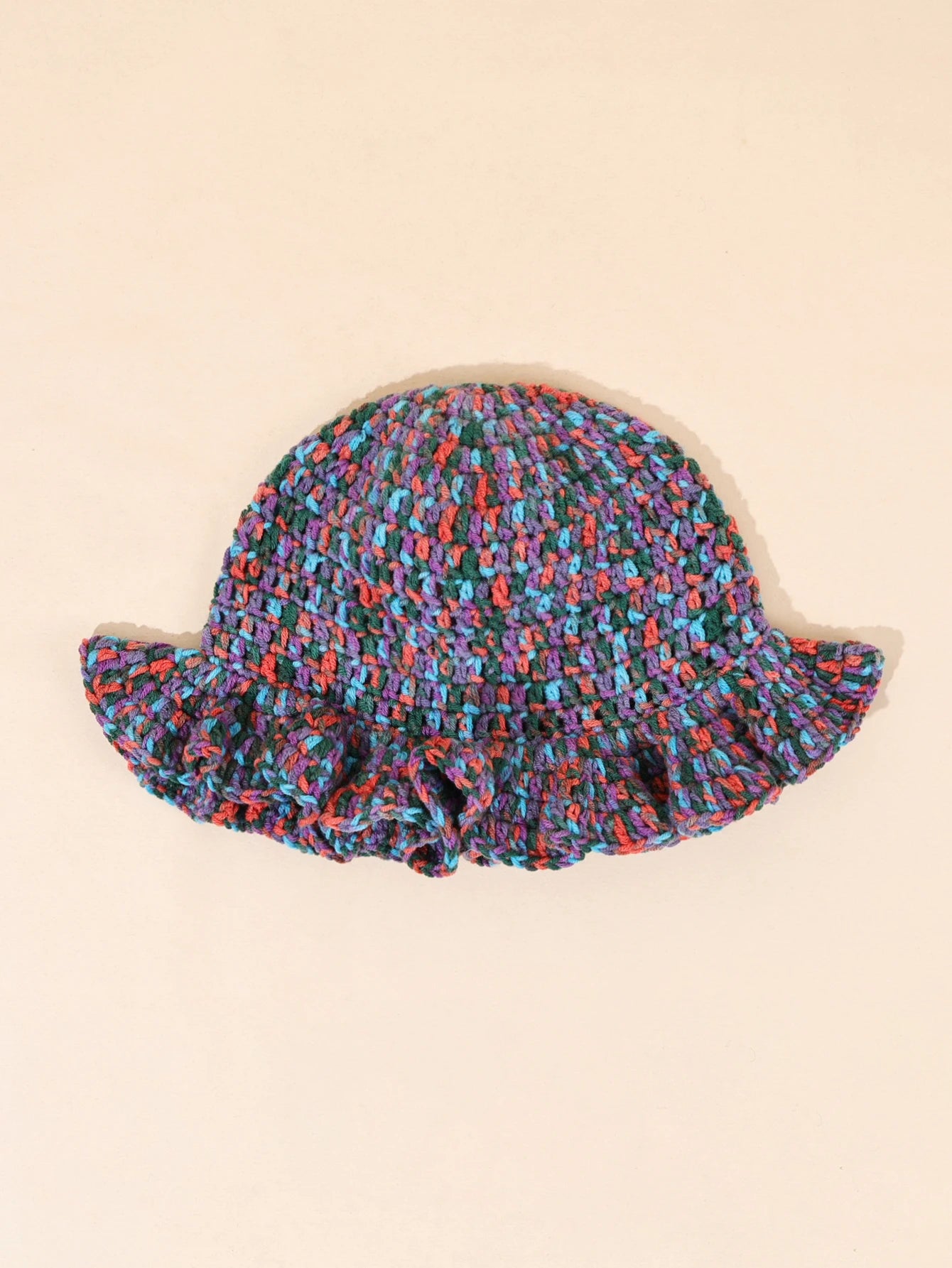 Women Handmade Crochet Hollow Knit Bucket Hat