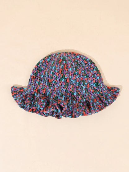 Women Handmade Crochet Hollow Knit Bucket Hat