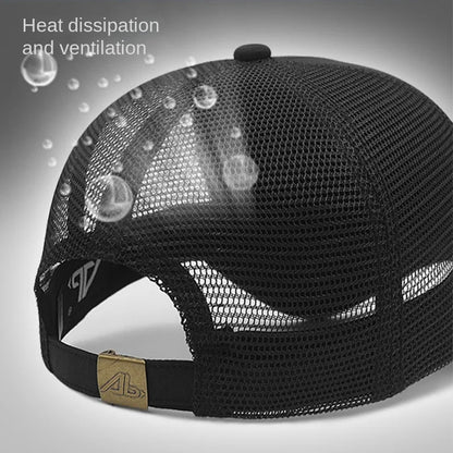 Unisex Quick Dry Big Head Mesh Baseball Cap Size 56-65cm